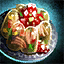 Plate of Poultry Aspic with Salsa Garnish.png