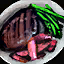 Plate of Steak and Asparagus Dinner.png