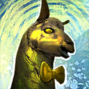 Mini Fancy Gold Llama.png