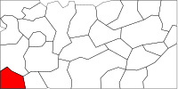 Glisterice Caves locator.svg