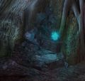 A Stone which has been lit to guide the priestess.