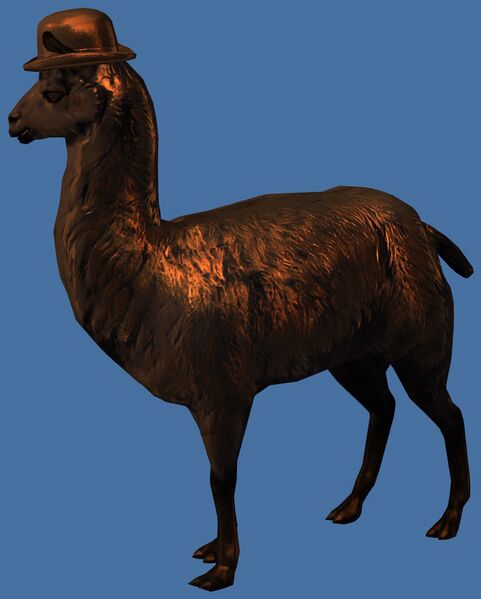 File:Mini Fancy Bronze Llama.jpg
