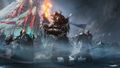 Jhavi Jorasdottir, Rytlock Brimstone, and Braham in The Icebrood Saga announcement trailer.