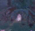 View from the outside when the Lost Altar is closed off.