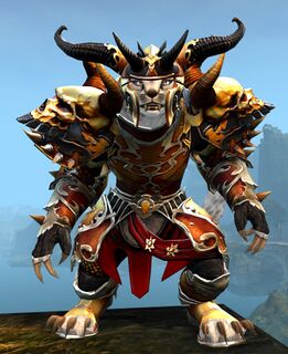 Triumphant Hero's armor (heavy) charr female front.jpg