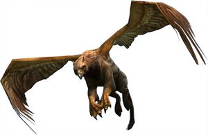 A flying griffon.