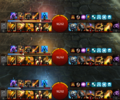 Holosmith gains alternating vertical lines while under the effects of Photon Forge with high (red), medium (orange), and low (blue) Heat .