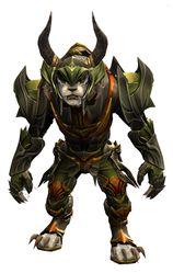 Refined Envoy armor (heavy) charr female front.jpg