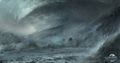 Concept art for The Icebrood Saga's announcement trailer by Juan Pablo Roldan.