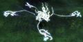 The Druid Spirit using the Thump ability on 4 different targets.