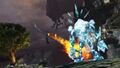 Skyscale attack against an elemental.