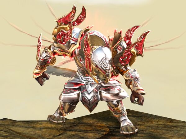 Front view in combat stance