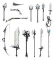 Shining Blade weapons.
