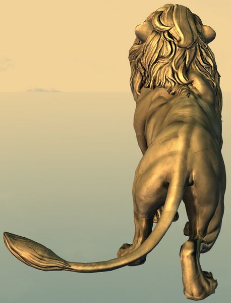 File:Immense Lion Statue back.jpg