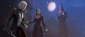 Midnight Hunter Outfit key art with full moon.