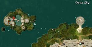 Open Sky diving map.