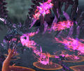 The projectile attack.