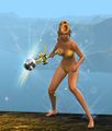 Aura when wielded.
