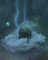 A vision of Drooburt's Ghost appears upon collecting the Wandering Memory during The Battle for the Jade Sea.