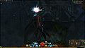 Run into the first spark to teleport to the next step.