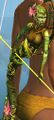 Closeup of the riser shaped like a sylvari.