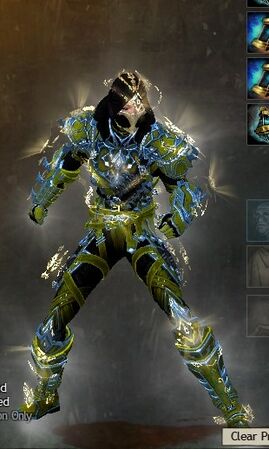 Front view in combat stance