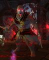 Caudecus becoming a bloodstone abomination.