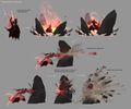 Concept art for Sundering Leap and Shattering Blow