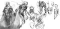 Sketches by Kekai Kotaki.