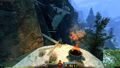 Path to brazier 1: Up the planks and cliffside