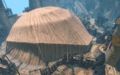 The tent hiding construction in the Great Collapse during Cutthroat Politics.