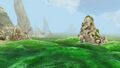 The Jade Sea still mostly petrified.