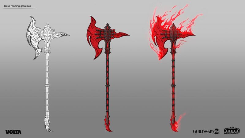 File:"Devil Rending Axe" concept art.jpg