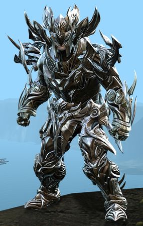 Front view in combat stance