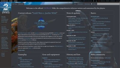 The main page