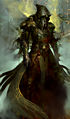 Concept art of Grenth's avatar by Kekai Kotaki.