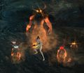 Spirits surrounding the wielder upon drawing the weapon.