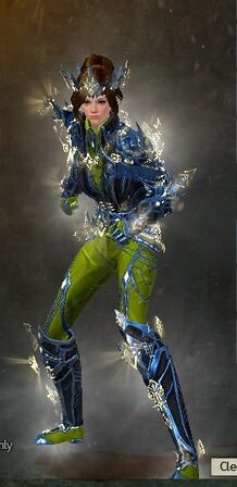 Front view in combat stance
