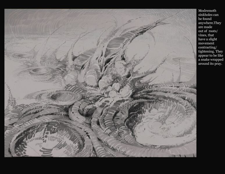 File:"Modremoth Sinkholes" concept art.jpg