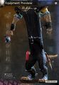 A charr character with a stretched torso caused by the bugged Reality Rig Mk2 light armor skin.