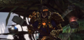 Engineer specialization wielding a hammer, and having new utilities of flying drones. This skill is a three-steps chained hammer attack (possibly auto-attack).