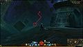 From the entrance, make a u-turn to the left to find the teleporter. Turn around and face the structure.