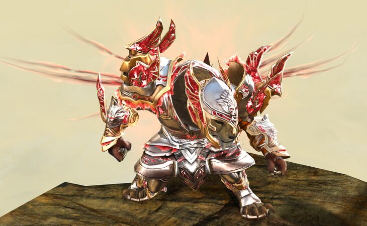 Front view in combat stance