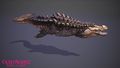 Render of an Elonian Scaled Drake underwater.