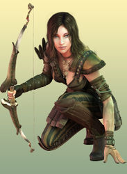Prophecies art of the ranger served as inspiration for the medium armor.
