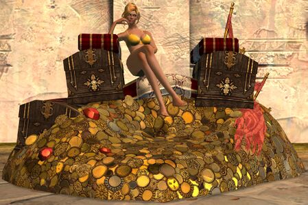 Luxurious Pile of Gold human female.jpg