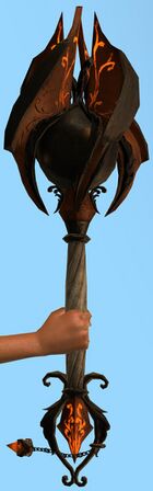 Terracotta Antique Flanged Mace.jpg