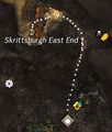 Brisban Wildlands - Possible (Random) - Skrittsburgh East End: In a lava cavern with Destroyer Crabs, Trolls and Harpys.