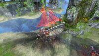 Crash site of aetherships in Haiju Lagoon.