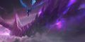 Landfall loading screen with Kralkatorrik, Aurene, and the Commander.
